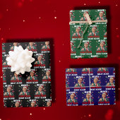 再びクリスマスを素晴らし作る | トランプおもしろい ラッピングペーパーシート