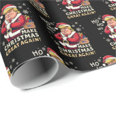 再びクリスマスを素晴らし作る | トランプサンタクロース ラッピングペーパー (ロールコーナー)