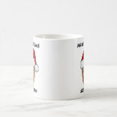 再びクリスマスを迎えるドナルド・トランプ・サンタハット素晴らし コーヒーマグカップ (中央)