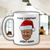 再びクリスマスを迎えるドナルド・トランプ・サンタハット素晴らし コーヒーマグカップ