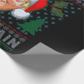 再びクリスマス素晴らしをおもしろい醜いクリスマスにする ラッピングペーパー (角)