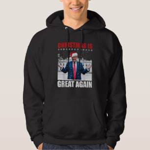 再びクリスマス素晴らしをクリスマスのおもしろいトランプクリスマス パーカ
