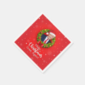 再びクリスマス素晴らしをトランプMAGAギフトおもしろいにする スタンダードカクテルナプキン (角)