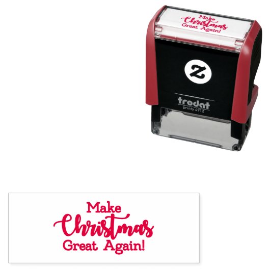 再びクリスマス素晴らしをトランプMAGAギフトおもしろいにする セルフインキングスタンプ (インサイチュ)