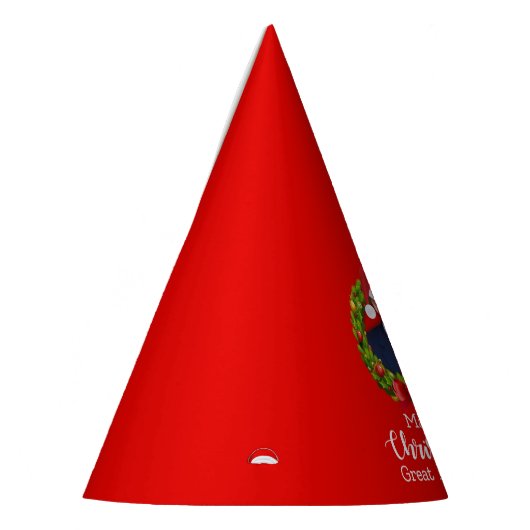 再びクリスマス素晴らしをトランプMAGAギフトおもしろいにする パーティーハット (左)