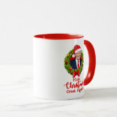 再びクリスマス素晴らしをトランプMAGAギフトおもしろいにする マグカップ (正面右)
