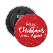 再びクリスマス素晴らしをトランプMAGAギフトおもしろいにする 栓抜き (正面)