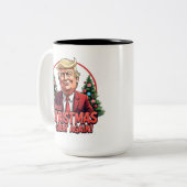 再びクリスマス素晴らしを作る ツートーンマグカップ (正面左)