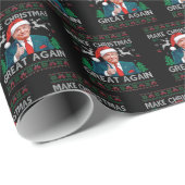 再びクリスマス素晴らしを切り詰めおもしろいクリスマス ラッピングペーパー (ロールコーナー)