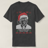 再びクリスマス素晴らしを切り開く Tシャツ (デザイン正面)