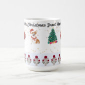再びクリスマス素晴らしを飾る紙 コーヒーマグカップ (中央)