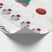 再びクリスマス素晴らしを飾る紙 ラッピングペーパー (角)