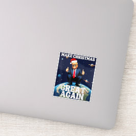 再びクリスマス素晴らしクリスマスを醜くおもしろいする シール