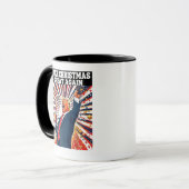 再びクリスマス素晴らしクリスマスを醜くおもしろいする マグカップ (正面左)