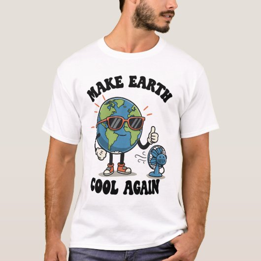 再びクール土を作る – おもしろい&アースはっきりしたデイ Tシャツ (正面)