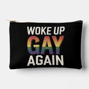 再びゲイとして目覚めた 面白い LGBTQ プライド アライ レインボー アクセサリーポーチ