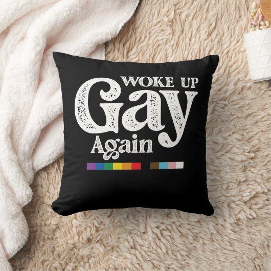再びゲイとして目覚めた LGBTプライドを応援 クッション (ブランケット)