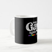 再びゲイとして目覚めた LGBTプライドを応援 コーヒーマグカップ (正面左)