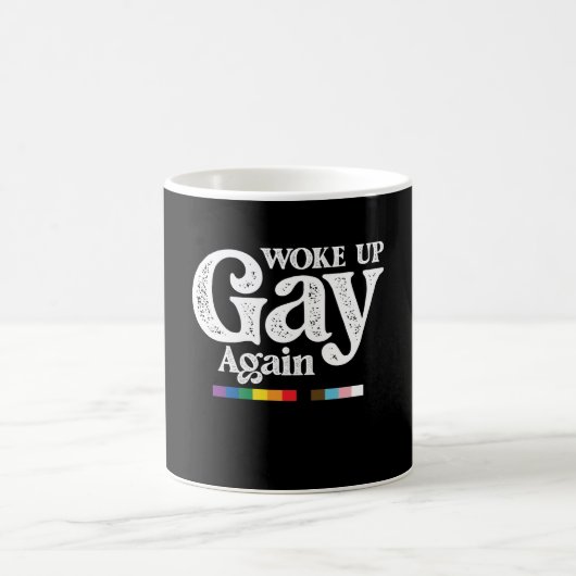 再びゲイとして目覚めた LGBTプライドを応援 コーヒーマグカップ (中央)
