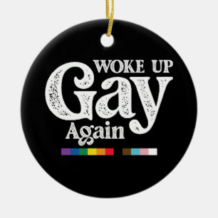 再びゲイとして目覚めた LGBTプライドを応援 セラミックオーナメント