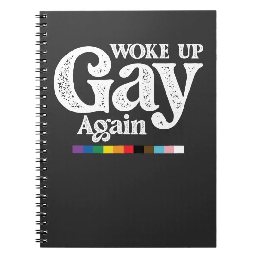 再びゲイとして目覚めた LGBTプライドを応援 ノートブック (正面)