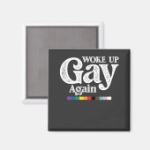 再びゲイとして目覚めた LGBTプライドを応援 マグネット (正面/裏面)