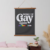 再びゲイとして目覚めた LGBTプライドを応援 吊り下げ型タペストリー (寝室)