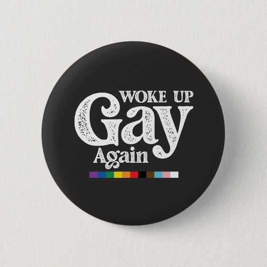 再びゲイとして目覚めた LGBTプライドを応援 缶バッジ (正面)