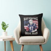 再びサッカー素晴らしをヴィンテージUSA国旗のトランプ クッション (椅子)