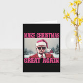 再びサンタク素晴らしラースおもしろいトランプ カード (黄色い花)