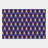 再びサンタトラ素晴らしンプのクリスマスを醜くする ラッピングペーパーシート (正面2)