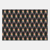 再びサンタトラ素晴らしンプのクリスマスを醜くする ラッピングペーパーシート (正面)