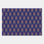 再びサンタトラ素晴らしンプのクリスマスを醜くする ラッピングペーパーシート (正面3)