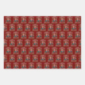 再びサンタトラ素晴らしンプのクリスマスを醜くする ラッピングペーパーシート (正面2)