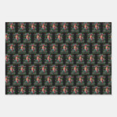 再びサンタトラ素晴らしンプのクリスマスを醜くする ラッピングペーパーシート (正面)