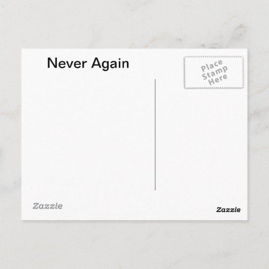 再びダビデのフラクタル星ではない ポストカード (裏面)