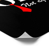 再びトランプおもしろいアパレルNope再びトランプ ポスター (角)