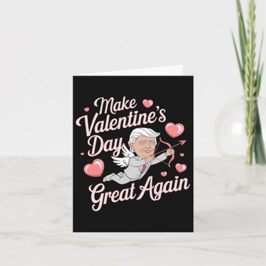 再びトランプ好き素晴らしにバレンタインデーおもしろいを作る カード (正面)
