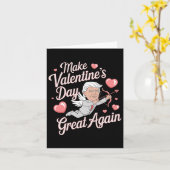 再びトランプ好き素晴らしにバレンタインデーおもしろいを作る カード (黄色い花)
