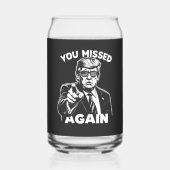 再びトランプ恋しく思選挙 ガラス缶 (正面)