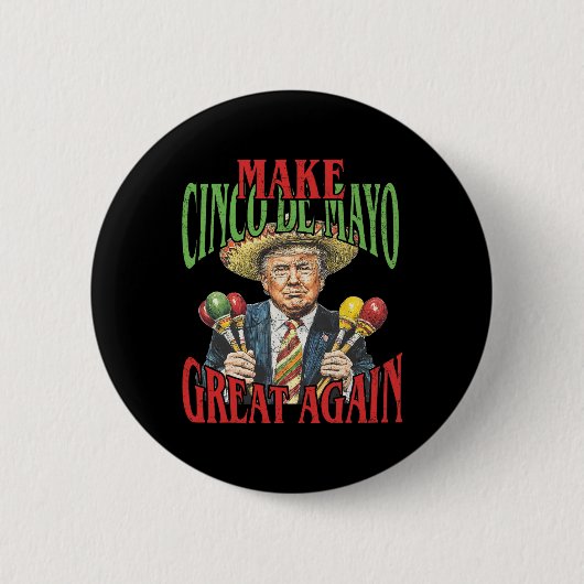 再びトランプ素晴らしメおもしろいキシカン 缶バッジ (正面)