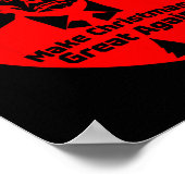 再びトランプM素晴らし大統領おもしろいにクリスマスを作る ポスター (角)