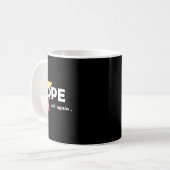 再びトランプTおもしろい票を獲得しない コーヒーマグカップ (正面左)