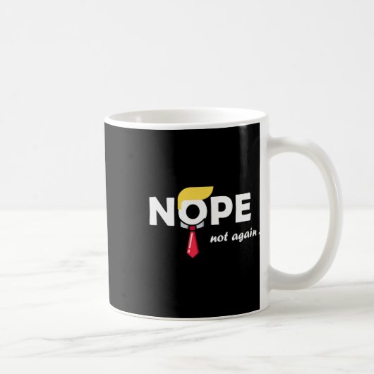 再びトランプTおもしろい票を獲得しない コーヒーマグカップ (右)