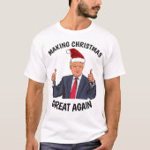 再びドナルド・トランプのクリスマスTシャ素晴らしツ Tシャツ (正面)