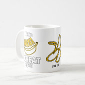 再びバナナを素晴らし作る コーヒーマグカップ (正面左)