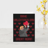 再びバレンタインデー素晴らしを作るドおもしろいナルドトランプ カード (黄色い花)