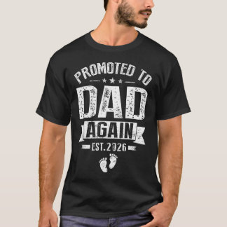 再びパパに就任 Est 2026 妊娠 Tシャツ