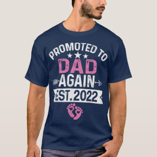 再びパパに昇進2022年妊娠 Tシャツ