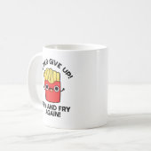 再びパンと揚げ前向きる コーヒーマグカップ (正面左)